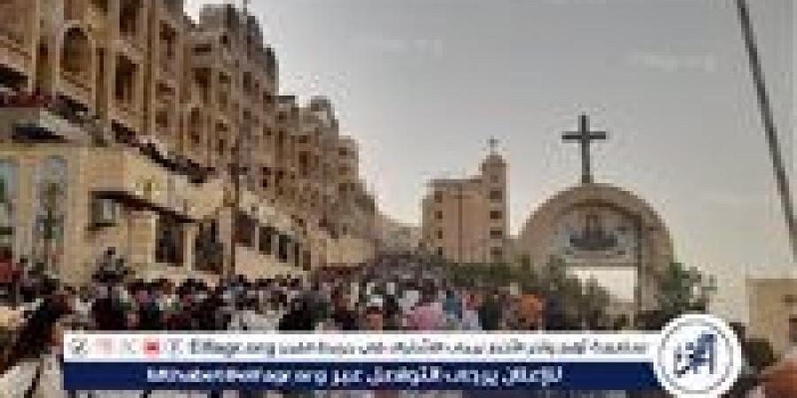 ختام احتفالات الاقباط السنوية بدير السيدة العذراء بجبل درنكة فى أسيوط اليوم - زاجل الإخباري